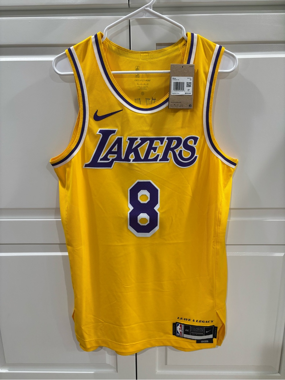 Nike Kobe Bryant Los Angeles Lakers Icon Authentic Jersey Size 44 (L) DM6028-733